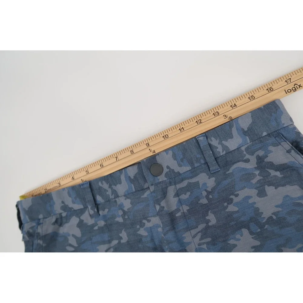johnnie-O Prep-Formance Shorts Mens 32 Blue Camo Golf Performance Casual